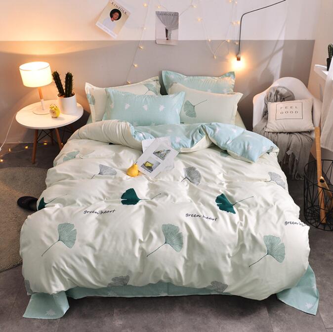 3D Green Ginkgo Leaf 12041 Bed Pillowcases Quilt