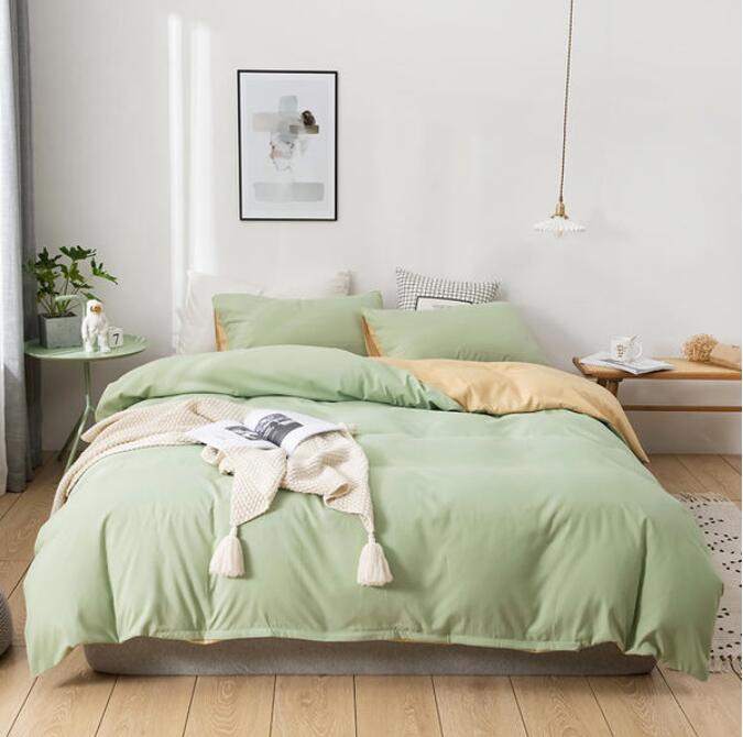 3D Light Green 2083 Bed Pillowcases Quilt