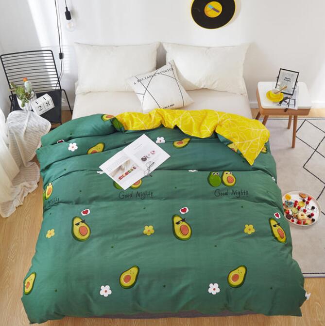 3D Dark Green Avocado 3028 Bed Pillowcases Quilt