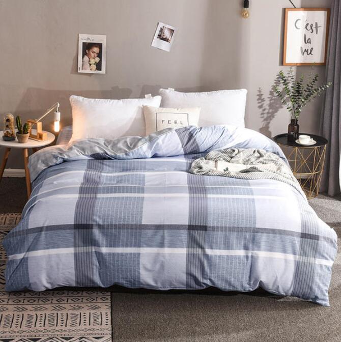 3D Gray Grid 4179 Bed Pillowcases Quilt