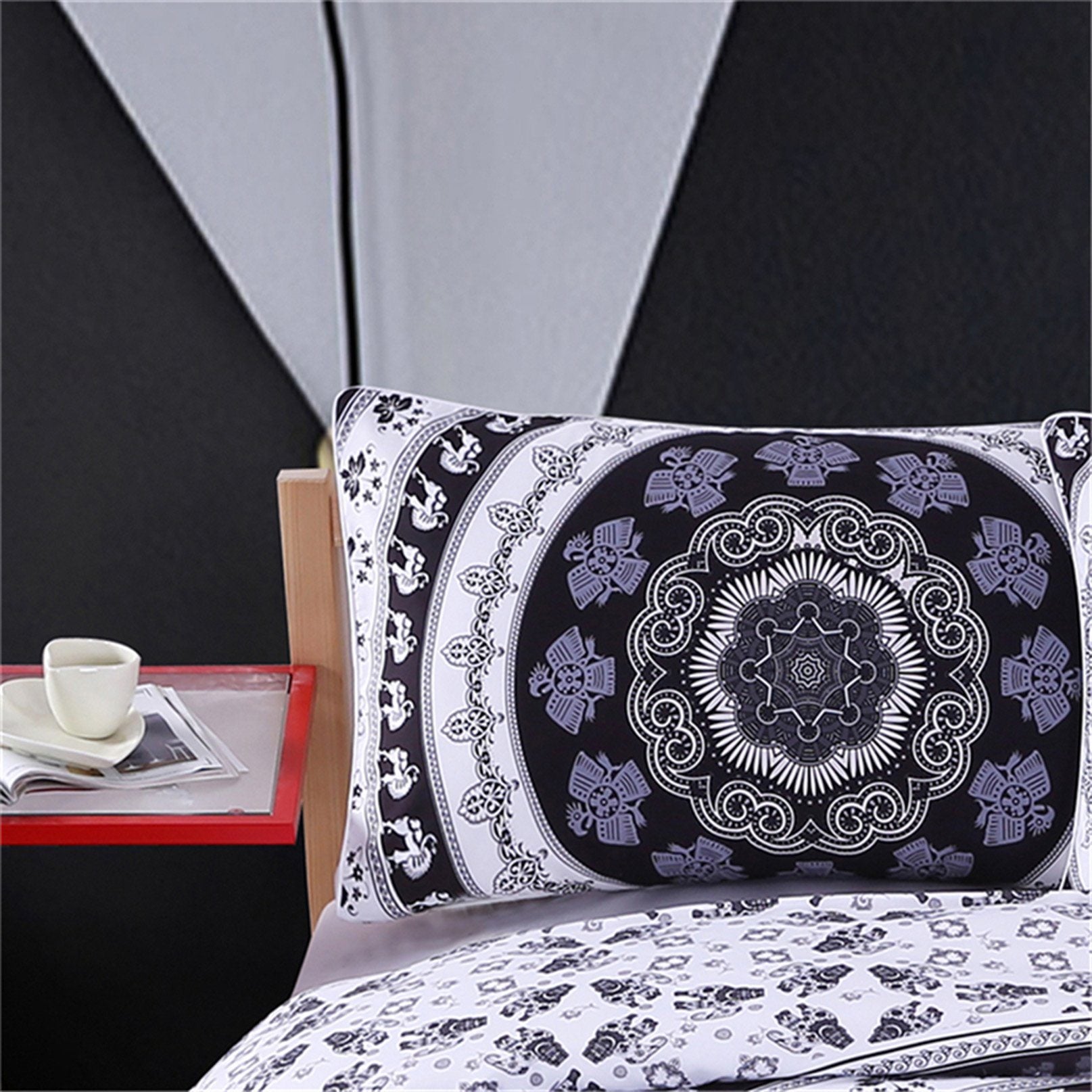 3D Mirror Flowerse 154 Bed Pillowcases Quilt Wallpaper AJ Wallpaper 