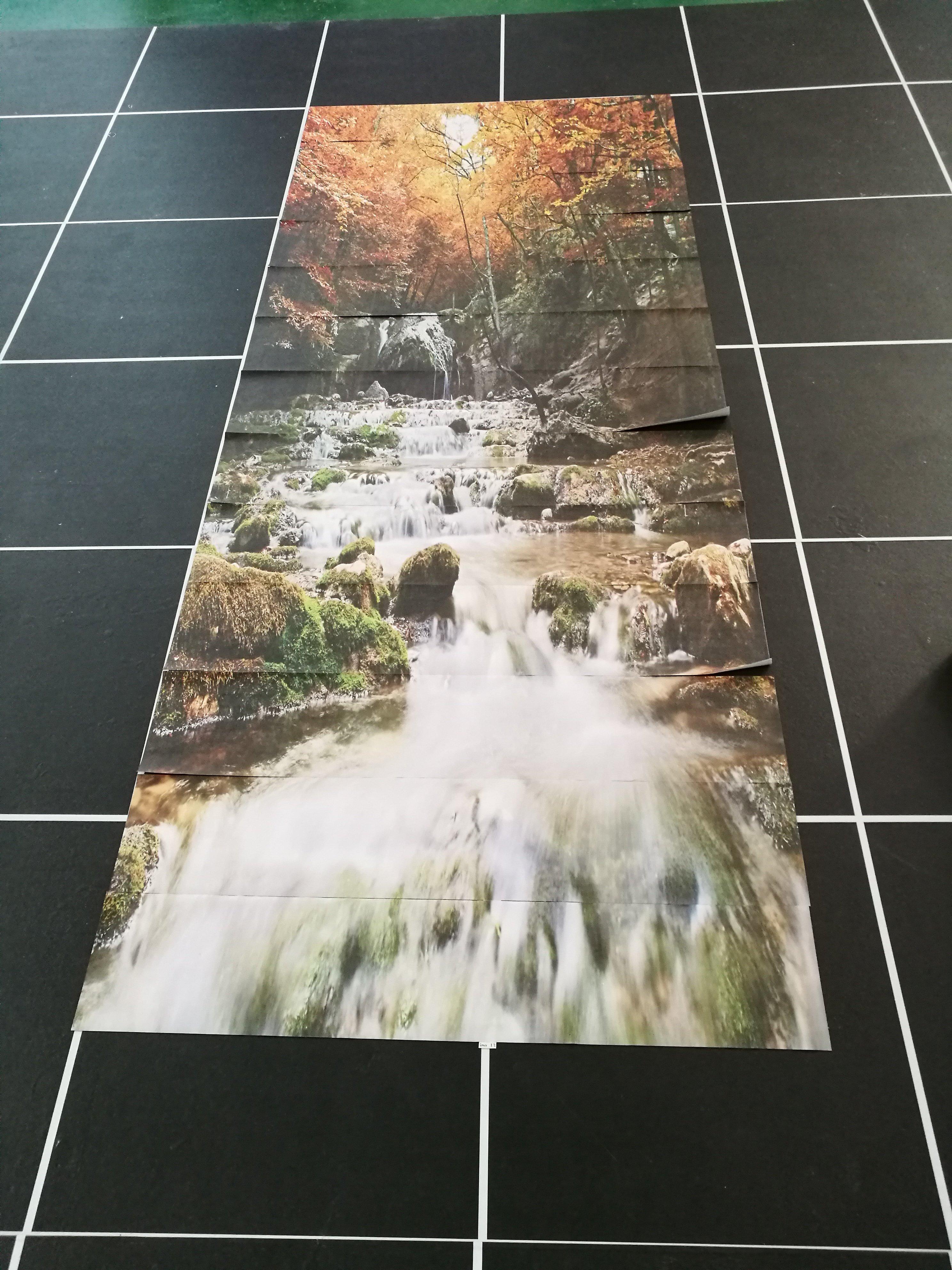 3D Autumn Forest River 1193 Stair Risers Wallpaper AJ Wallpaper 