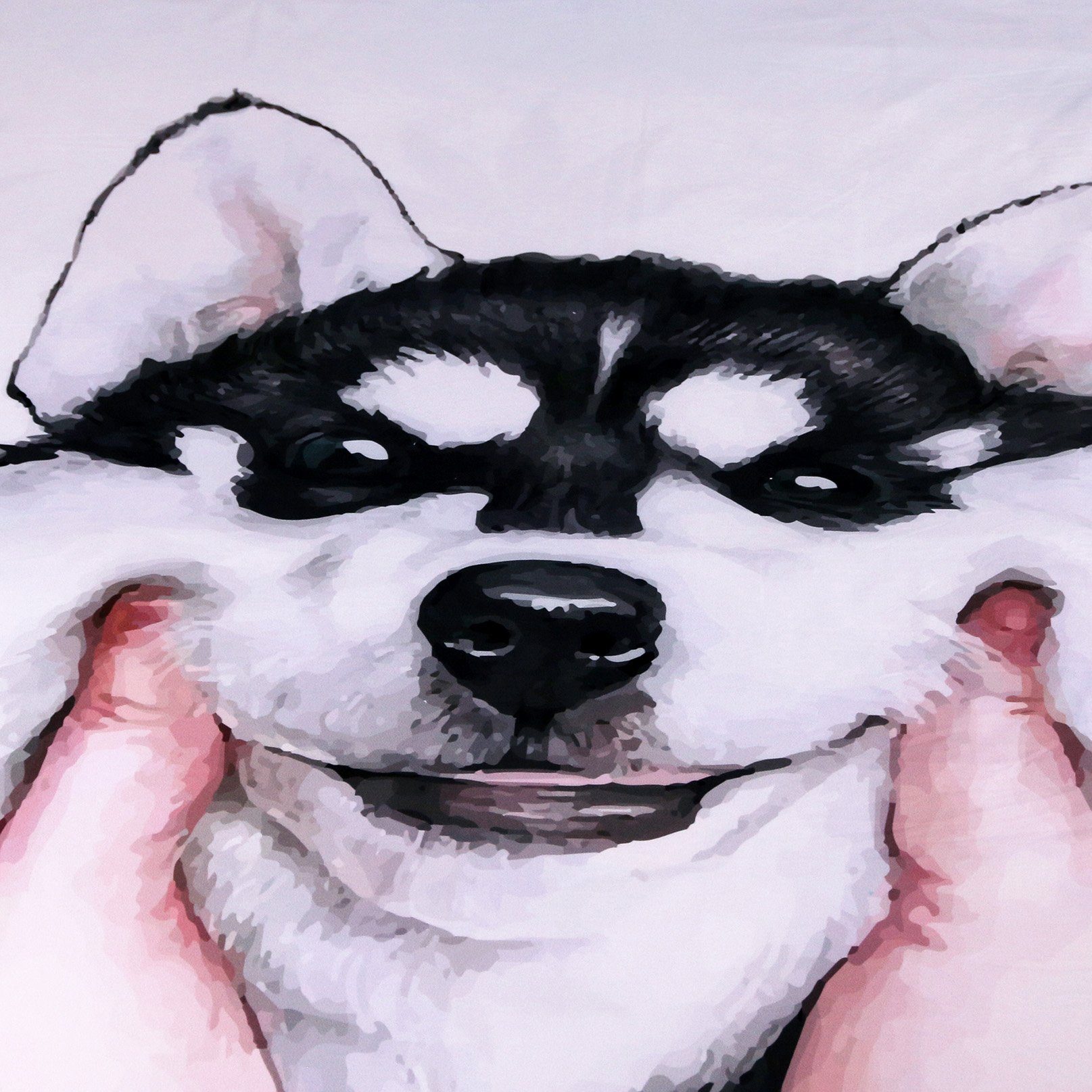 3D Blue Husky 162 Bed Pillowcases Quilt Wallpaper AJ Wallpaper 