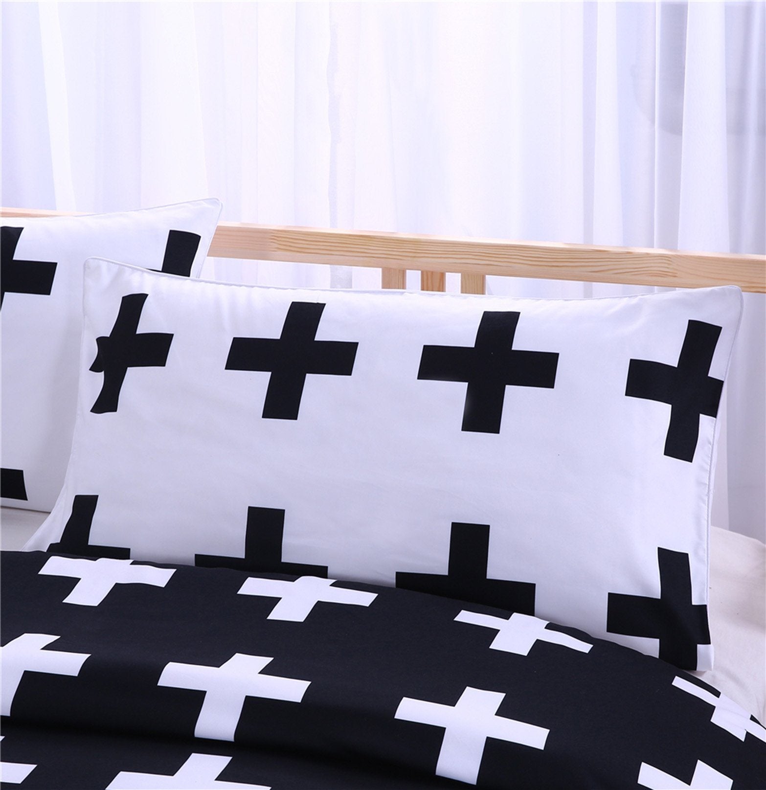 3D Black Cross 179 Bed Pillowcases Quilt Wallpaper AJ Wallpaper 
