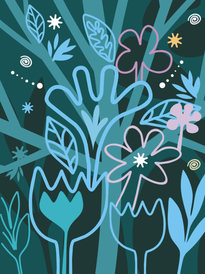 Tree Flowers Patterns Wallpaper AJ Wallpaper 