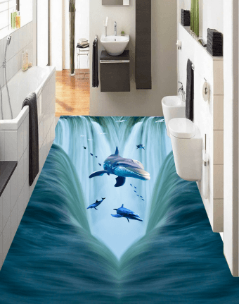 3D Sea Elf 020 Floor Mural Wallpaper AJ Wallpaper 2 