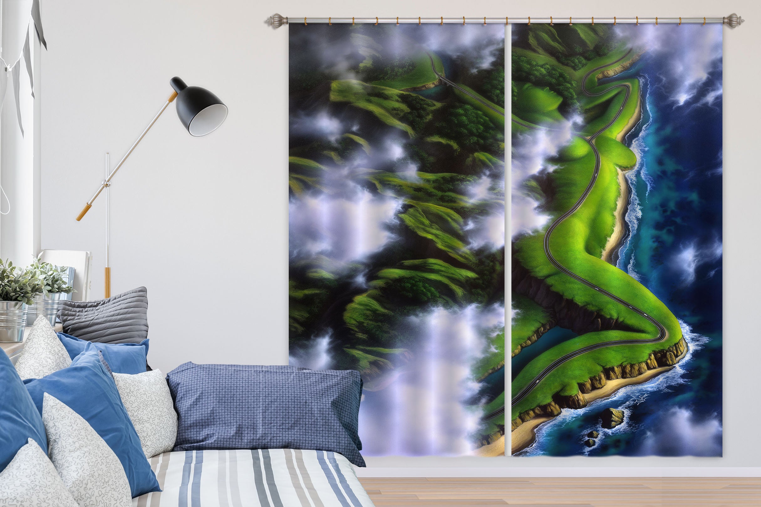 3D Oasis 86102 Jerry LoFaro Curtain Curtains Drapes