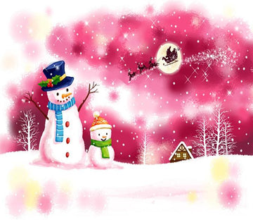 3D Christmas Snowman And Father Christmas 4 Wallpaper AJ Wallpapers 