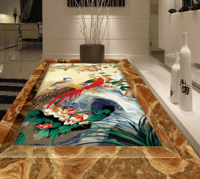 3D Big Goldfish 172 Floor Mural Wallpaper AJ Wallpaper 2 
