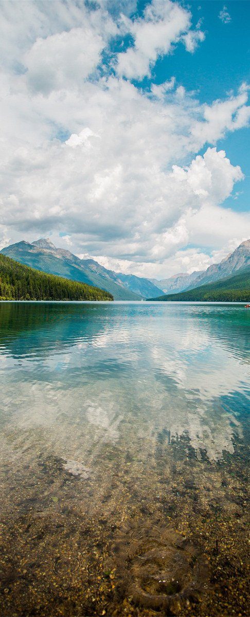 3D clear sea white clouds door mural Wallpaper AJ Wallpaper 