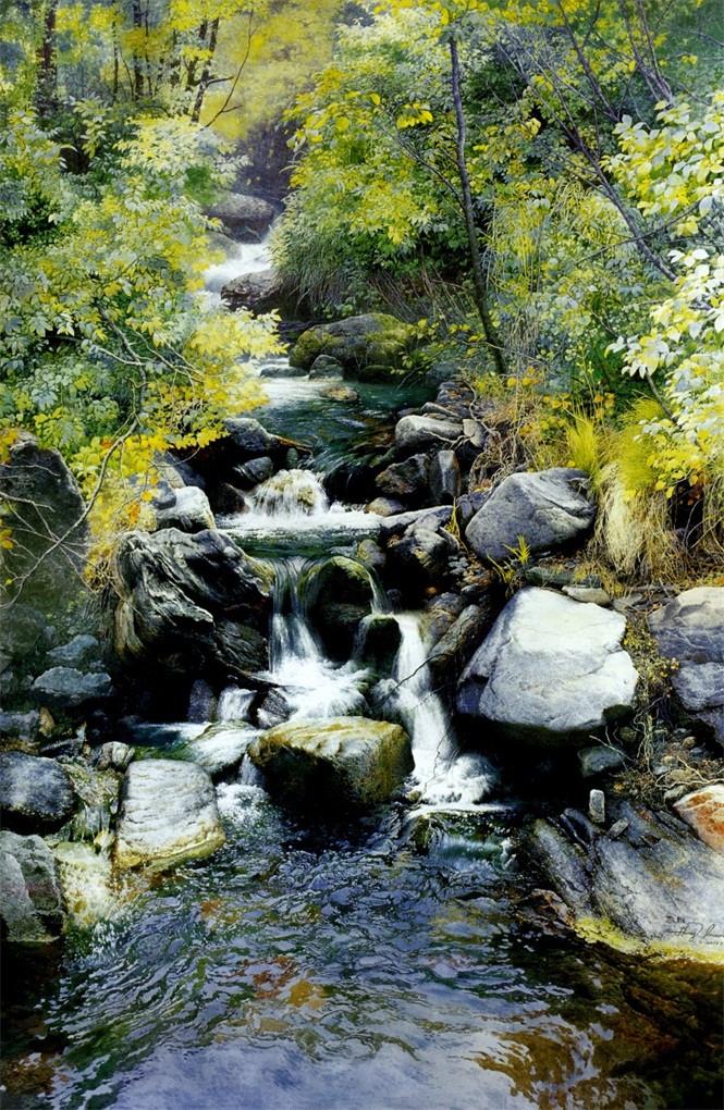 3D torrents of water door mural Wallpaper AJ Wallpaper 