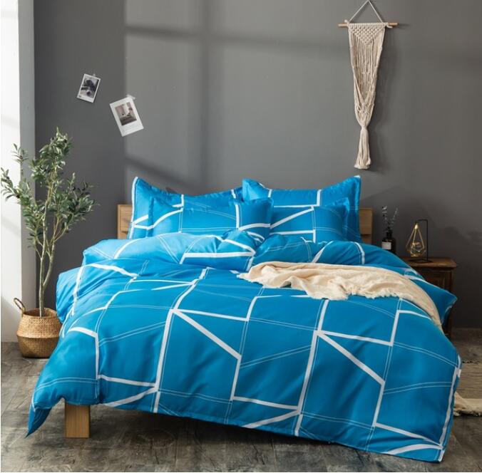 3D Blue Lines 13059 Bed Pillowcases Quilt