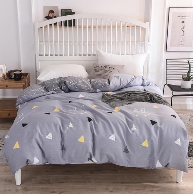 3D Dark Gray With Small Triangles 4138 Bed Pillowcases Quilt