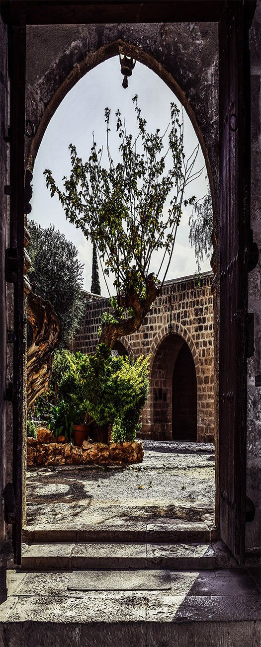 3D sunlight arch house door mural Wallpaper AJ Wallpaper 