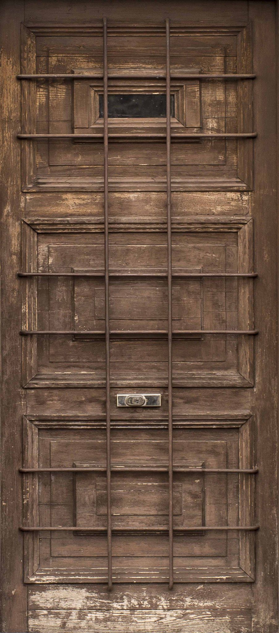 3D Wood Gate Metal Bars 19 Door Mural Wallpaper AJ Wallpaper 