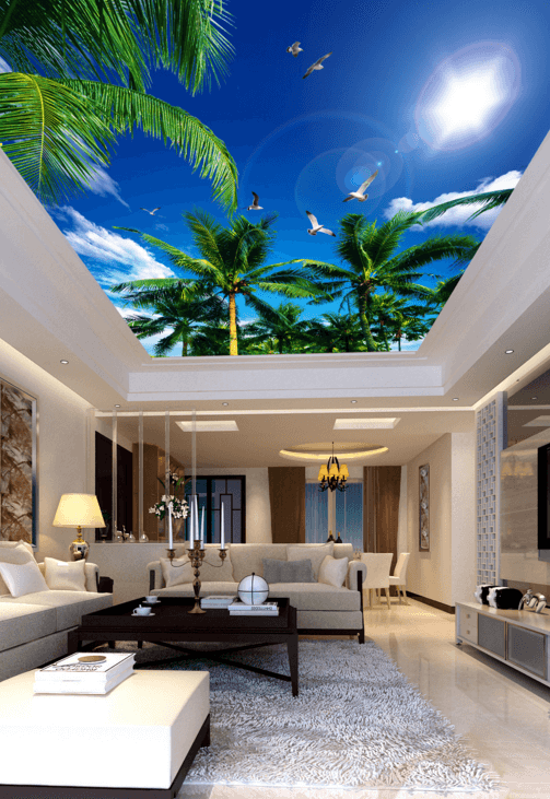 Verdant Coconut Trees Wallpaper AJ Wallpaper 2 