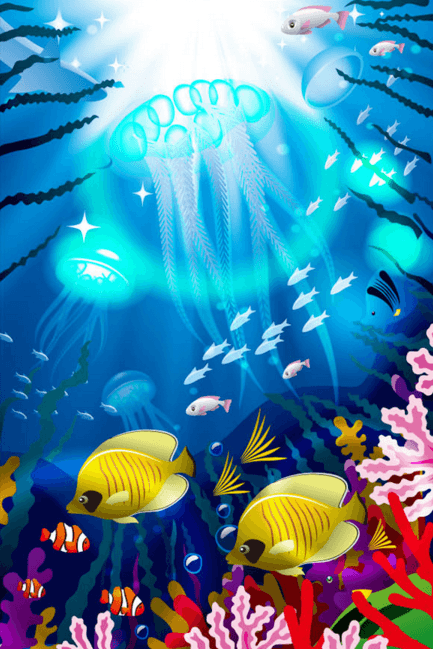Ocean Jellyfish Wallpaper AJ Wallpaper 2 
