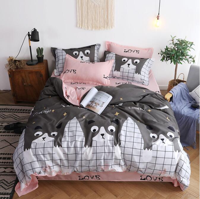 3D Cartoon Cat 13044 Bed Pillowcases Quilt
