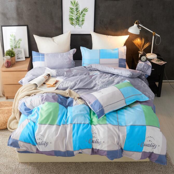 3D Color Grid 2160 Bed Pillowcases Quilt