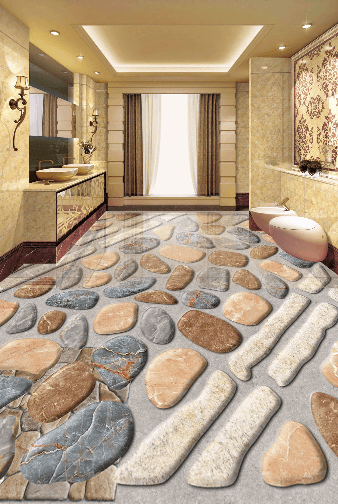3D Stone Paving 143 Floor Mural Wallpaper AJ Wallpaper 2 