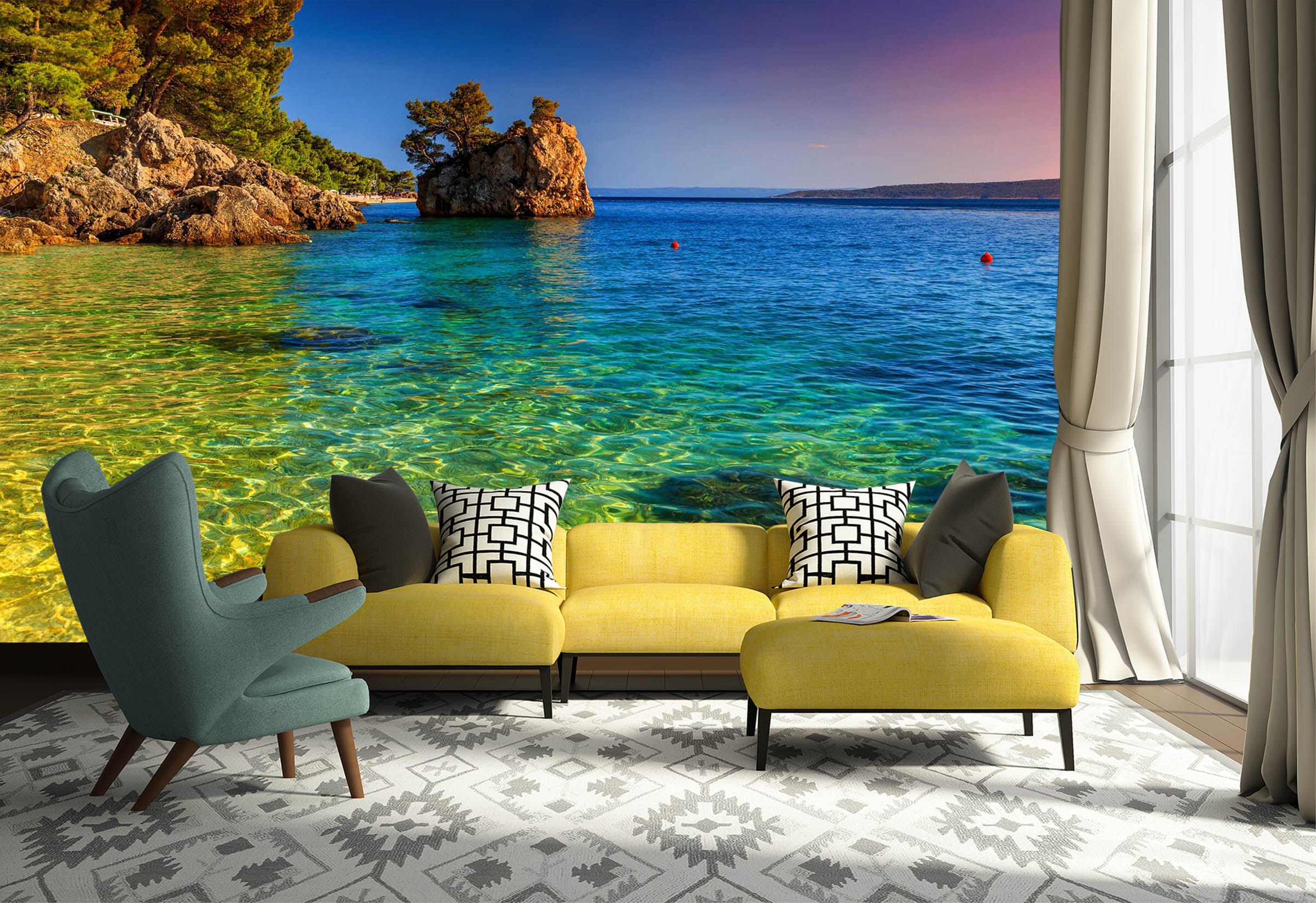 3D Crystal Clear Water 1002 Wall Murals Wallpaper AJ Wallpaper 2 