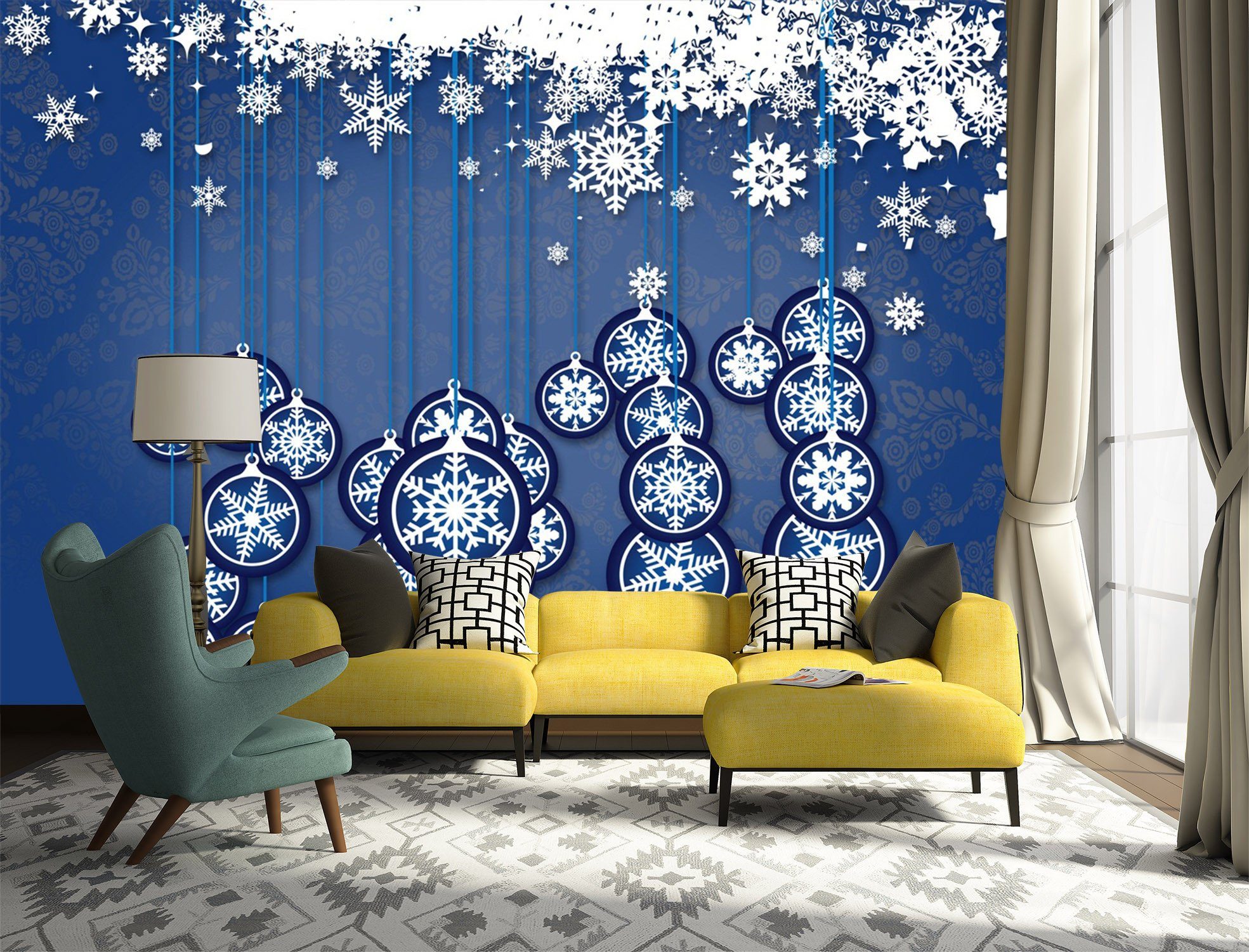 3D Pretty Snowflake 239 Wallpaper AJ Wallpaper 