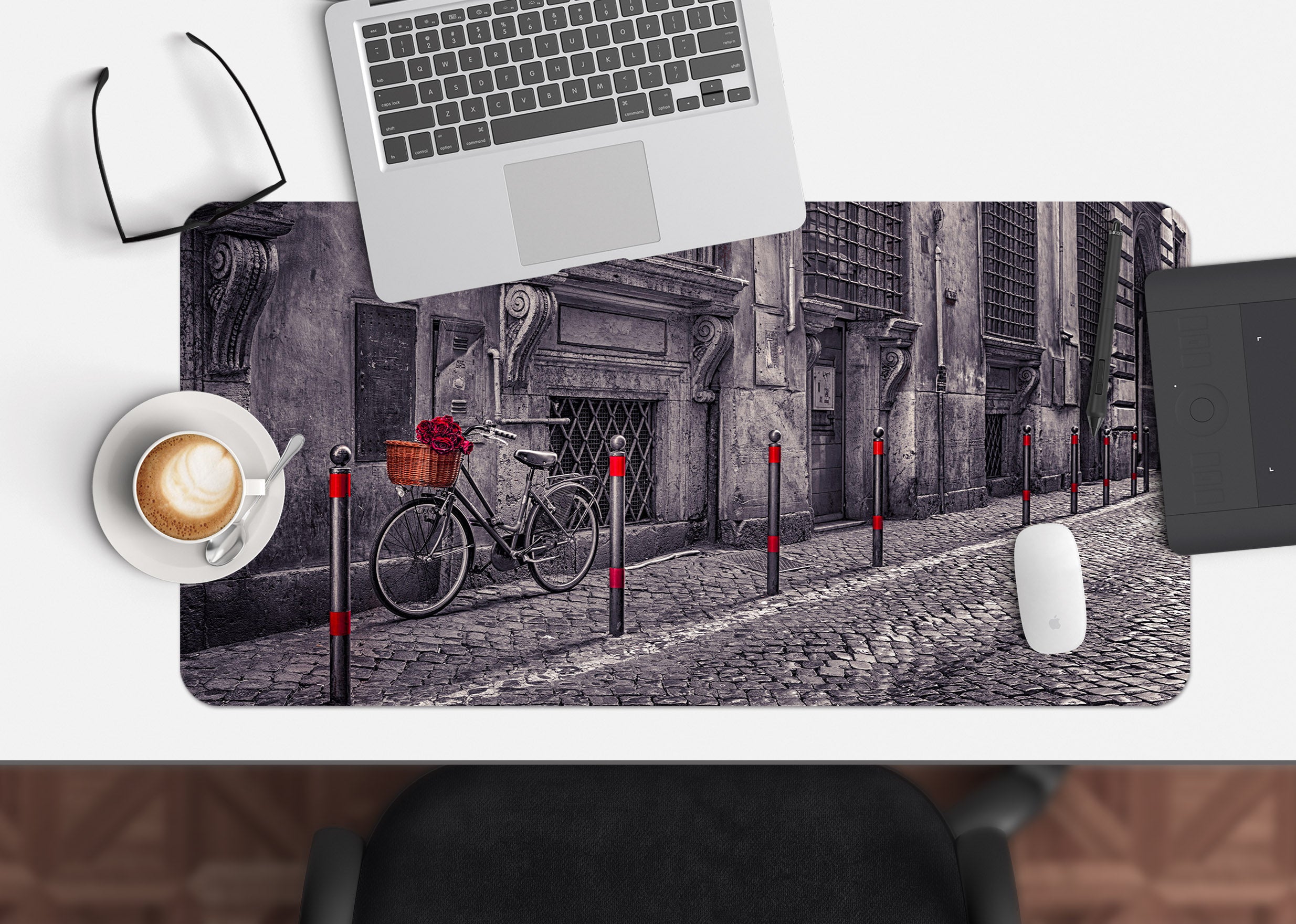 3D Bike House 7734 Assaf Frank Desk Mat