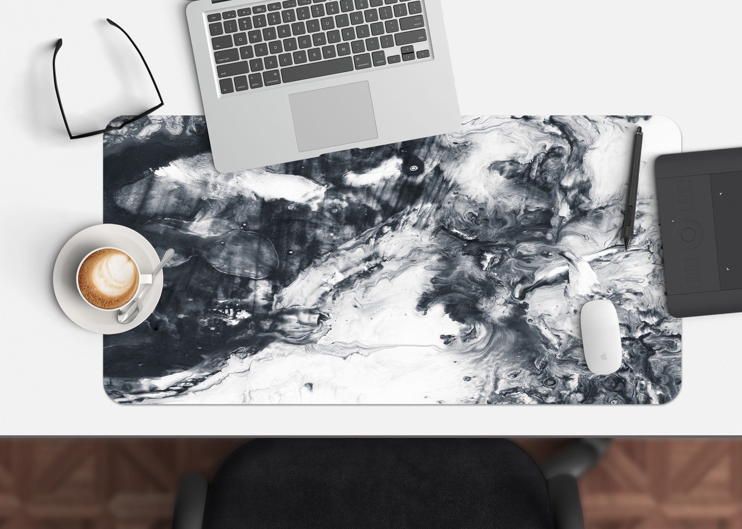 3D Black 17200 Desk Mat