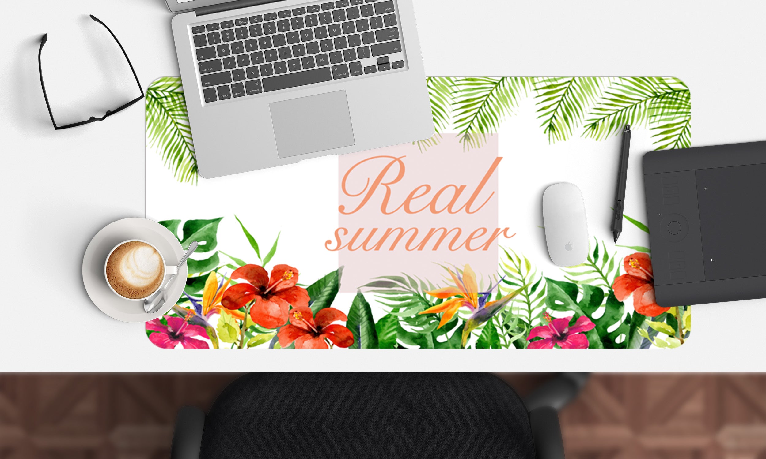 3D Flower Bush 17080 Desk Mat