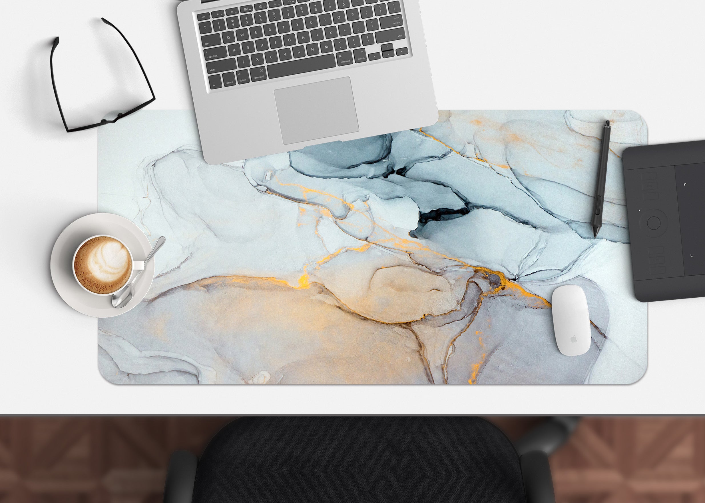 3D Marble Pattern 18051 Desk Mat
