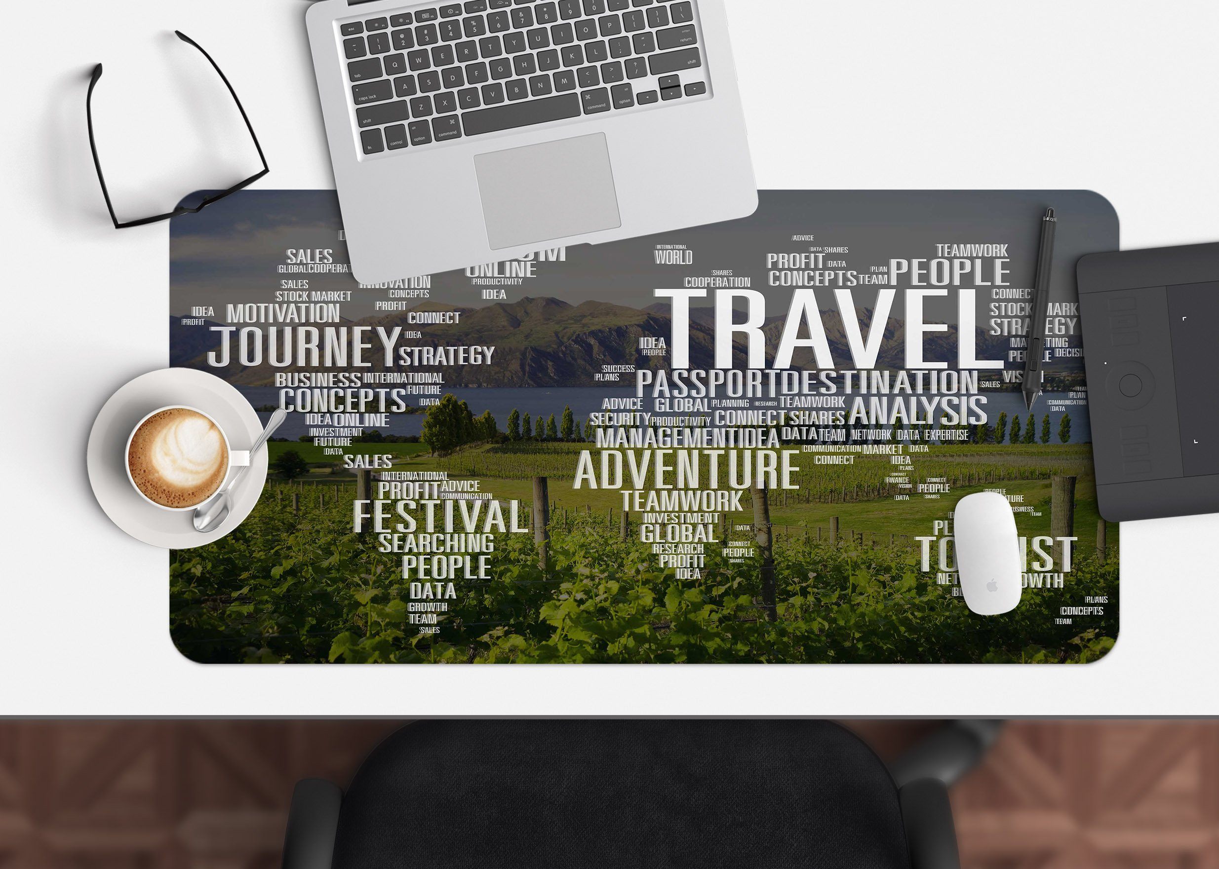 3D Field English 172 Desk Mat Mat AJ Creativity Home 