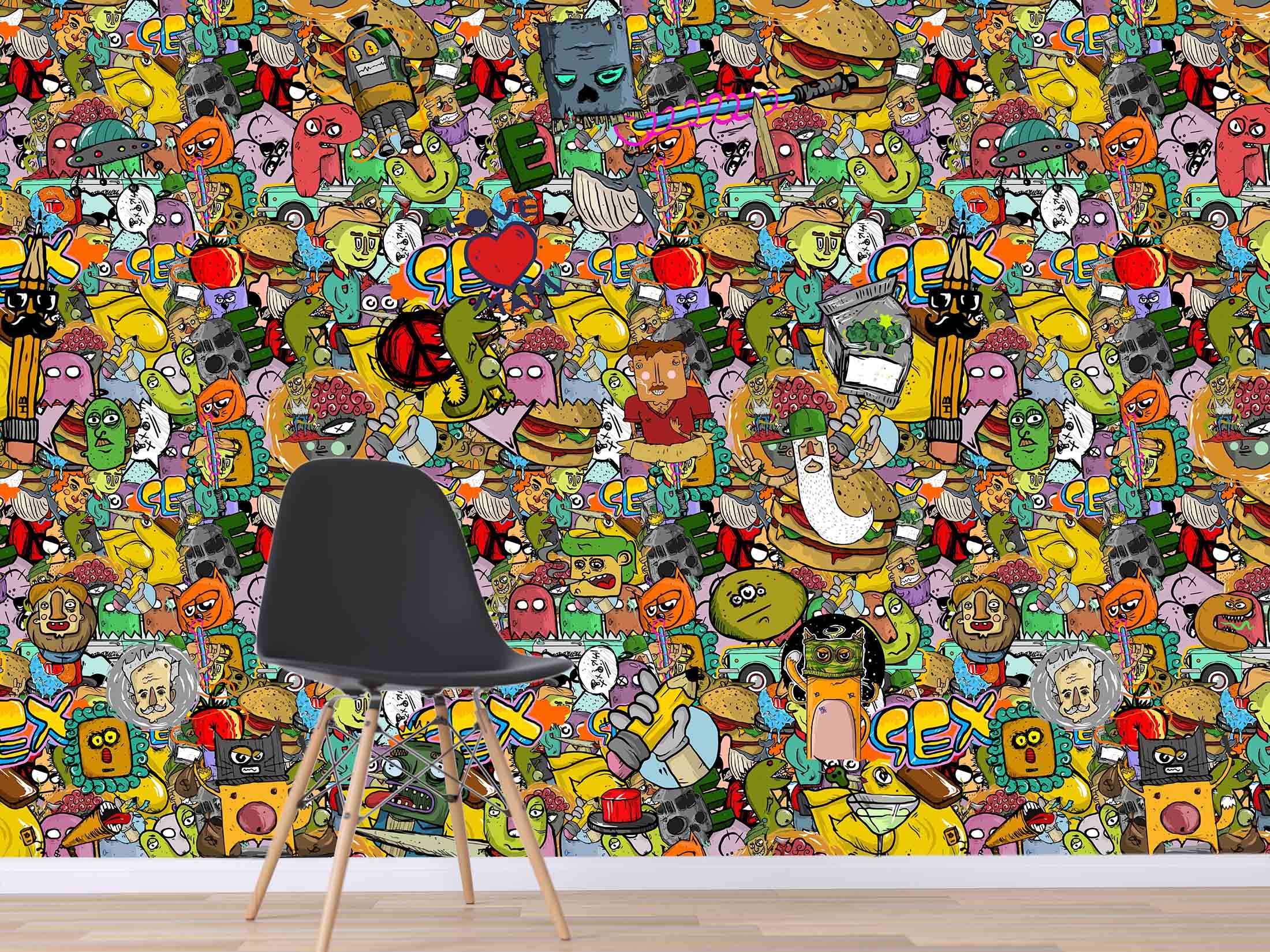 3D Hamburger Monster 725 Wallpaper AJ Wallpaper 