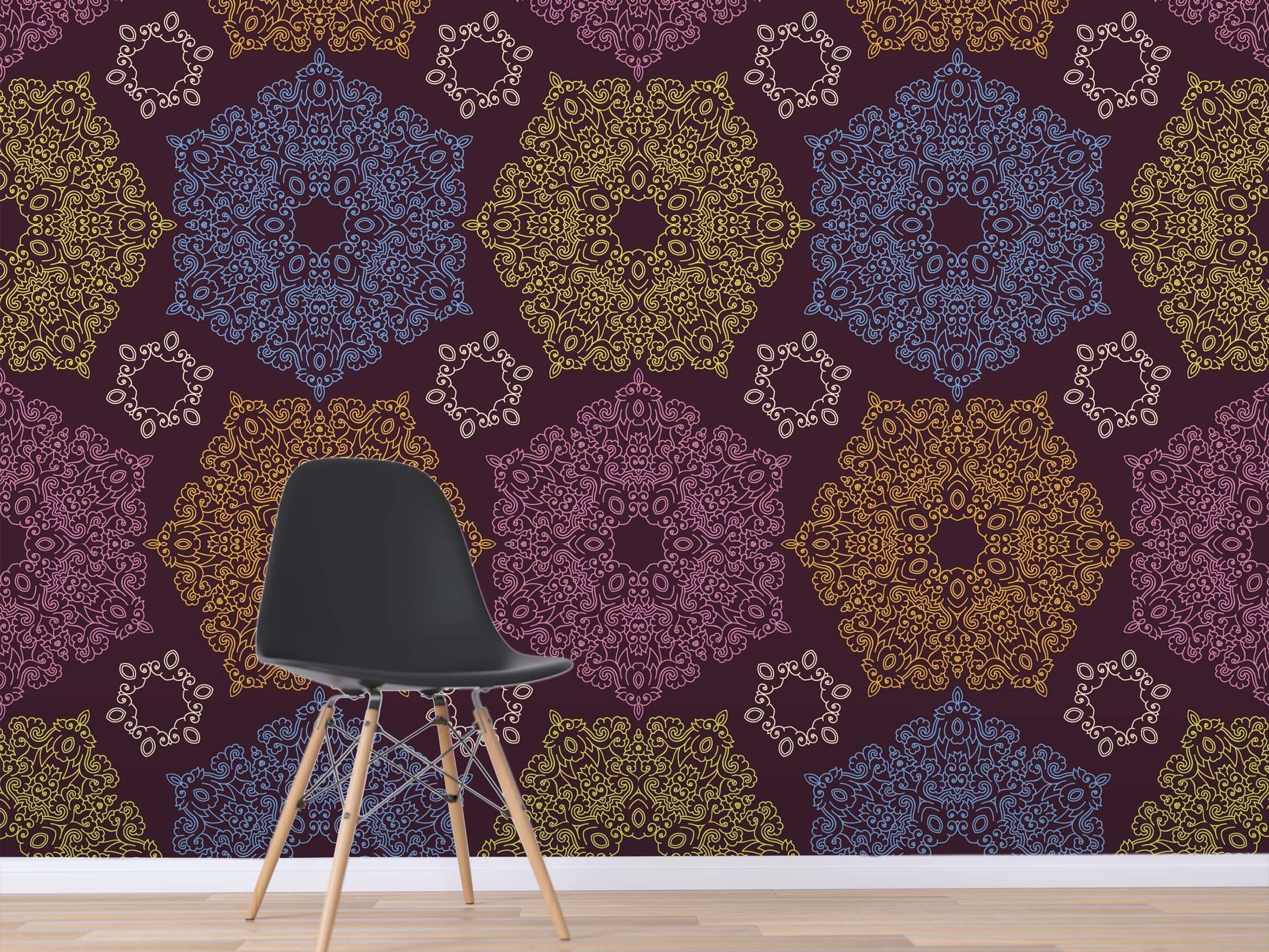 3D Purple Bottom Pattern 609 Wallpaper AJ Wallpaper 