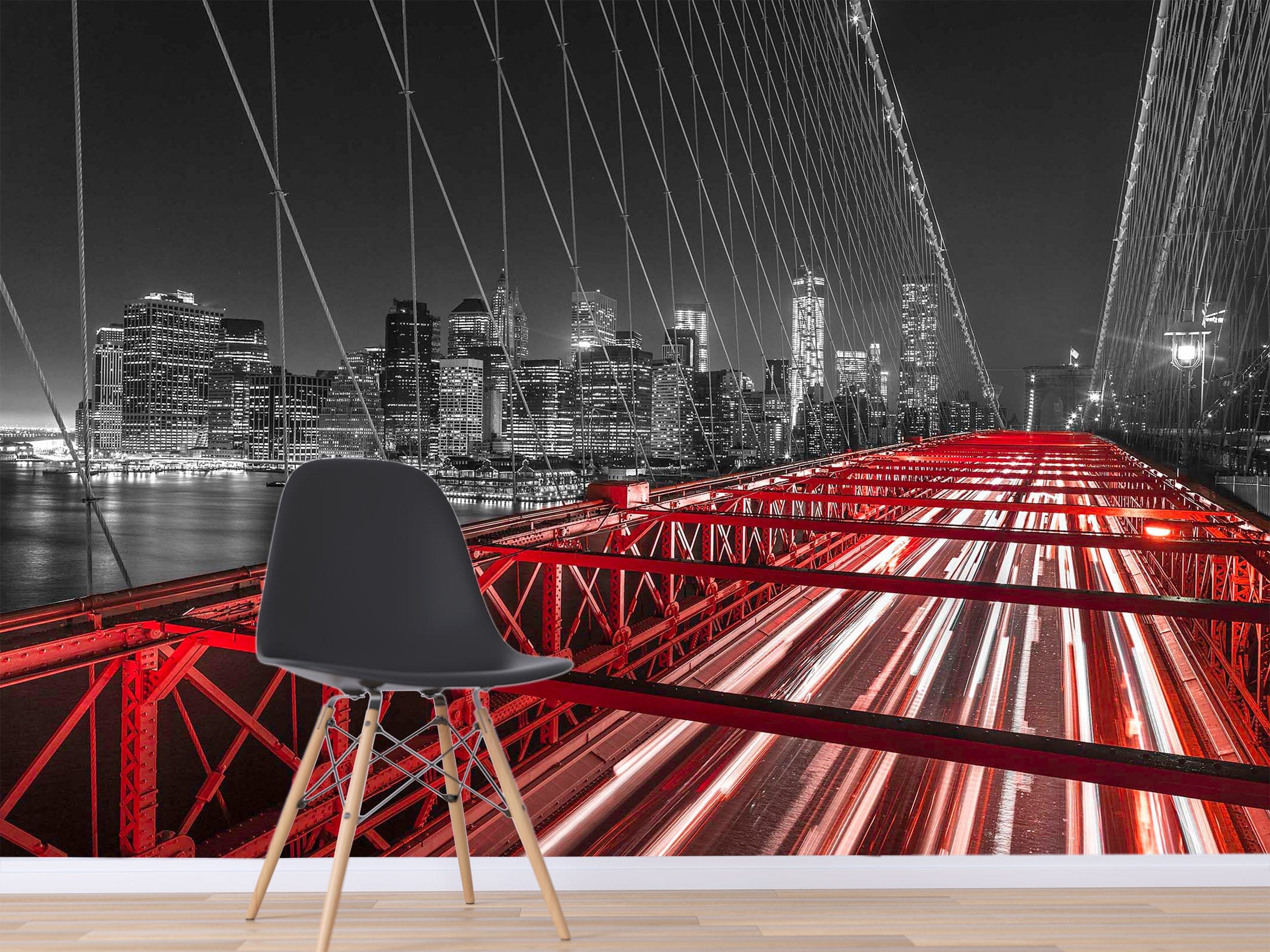 3D Red Bridge 1418 Assaf Frank Wall Mural Wall Murals Wallpaper AJ Wallpaper 2 