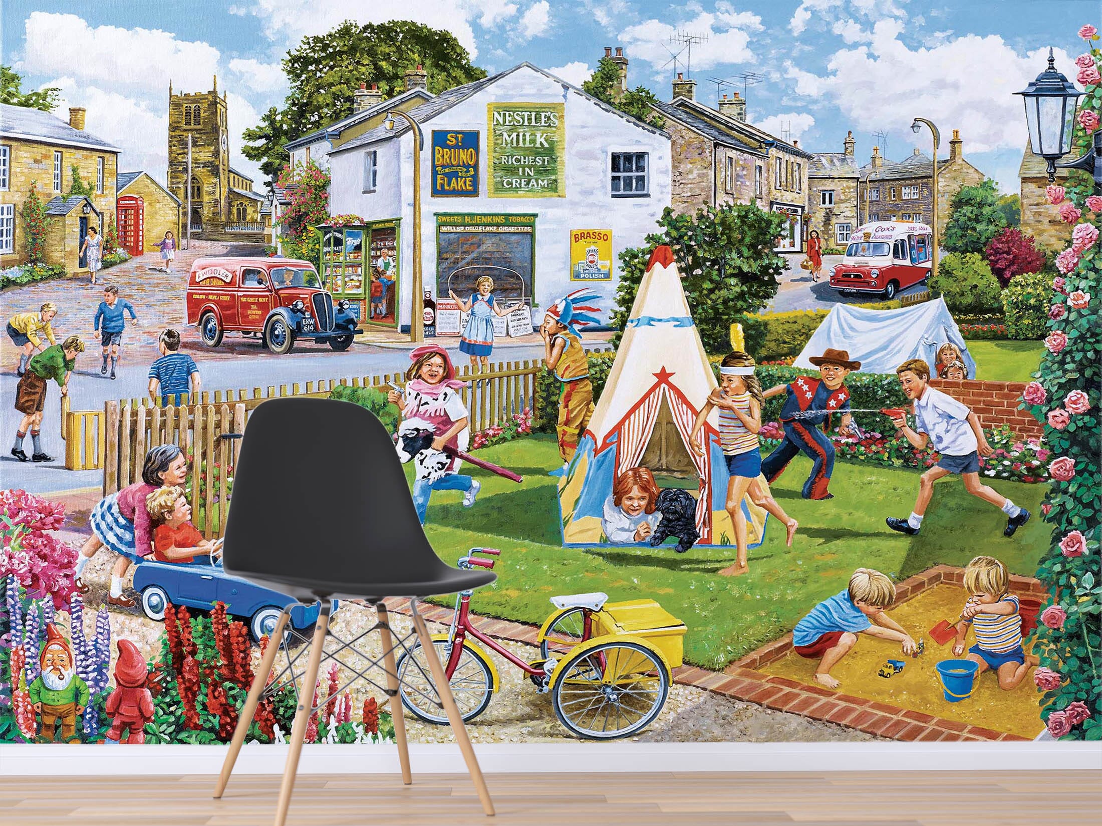 3D Playing In The Park 1016 Trevor Mitchell Wall Mural Wall Murals Wallpaper AJ Wallpaper 2 