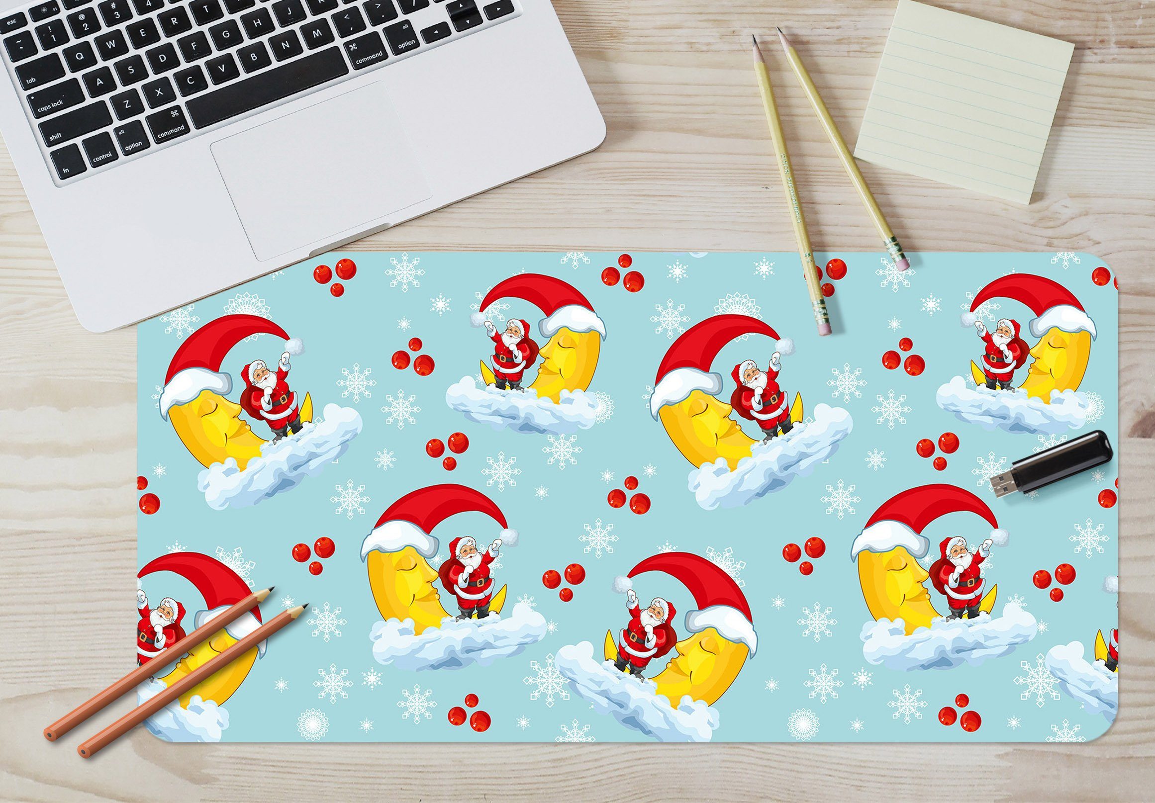 3D Yellow Moon Hat 048 Desk Mat Mat AJ Creativity Home 