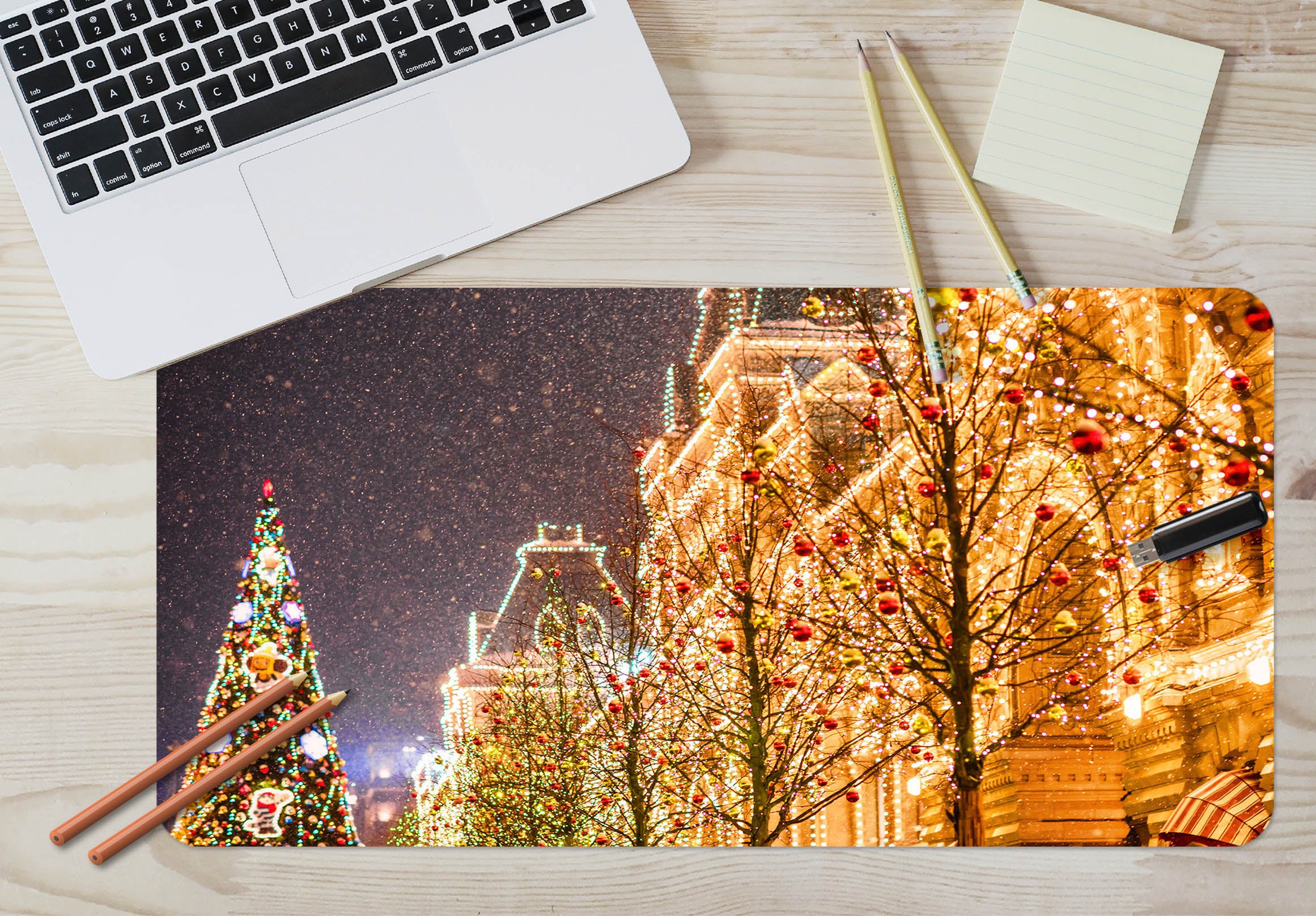 3D Light House 51241 Christmas Desk Mat Xmas