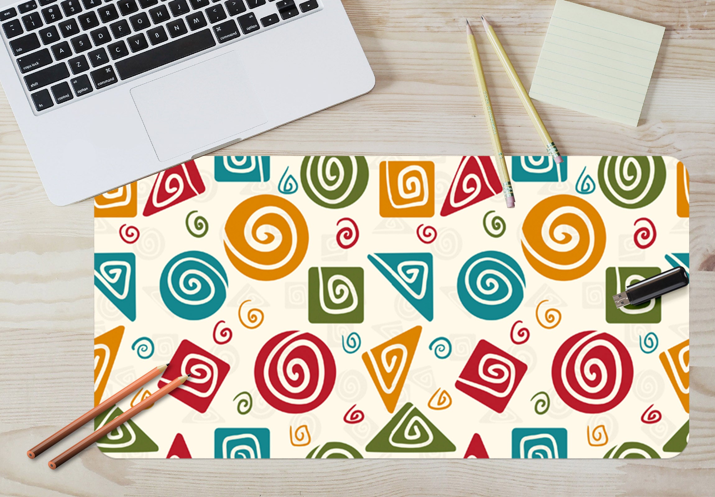3D Color Vortex 17062 Desk Mat