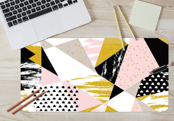 3D Triangle Pattern 17179 Desk Mat