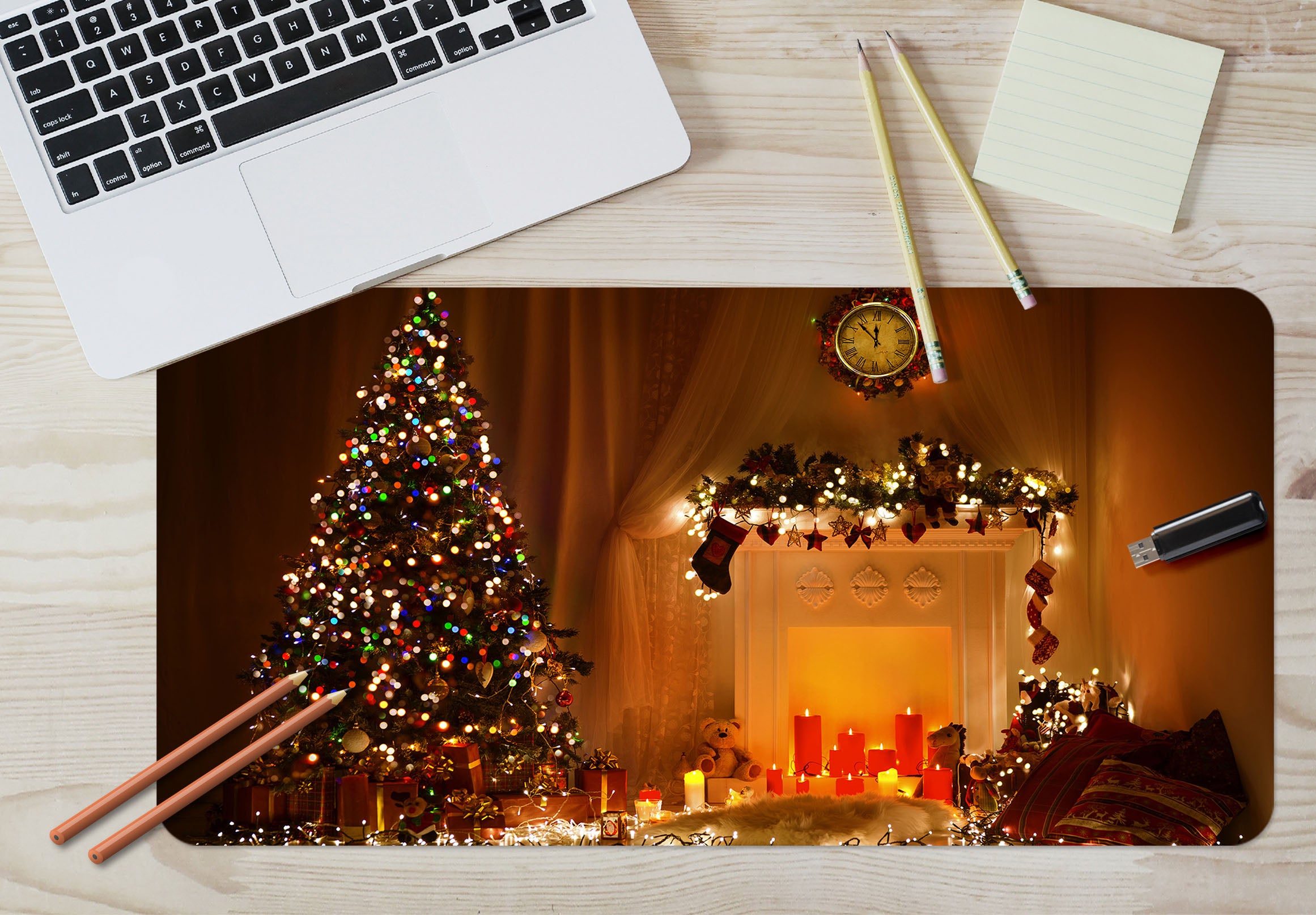 3D Tree Light 51176 Christmas Desk Mat Xmas