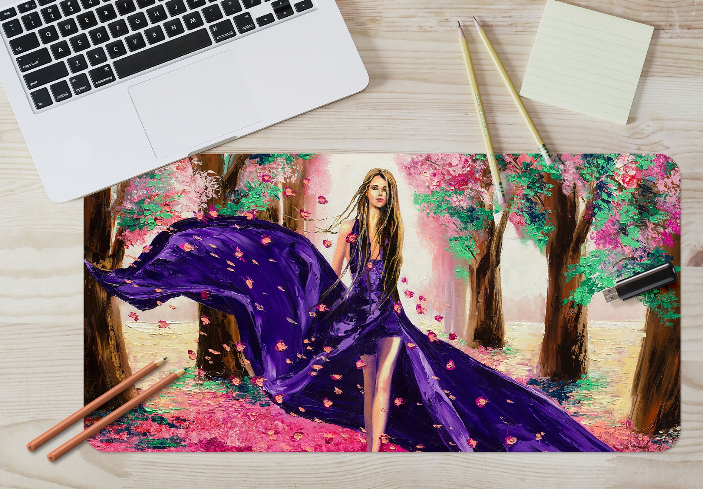 3D Tree Female 17131 Desk Mat