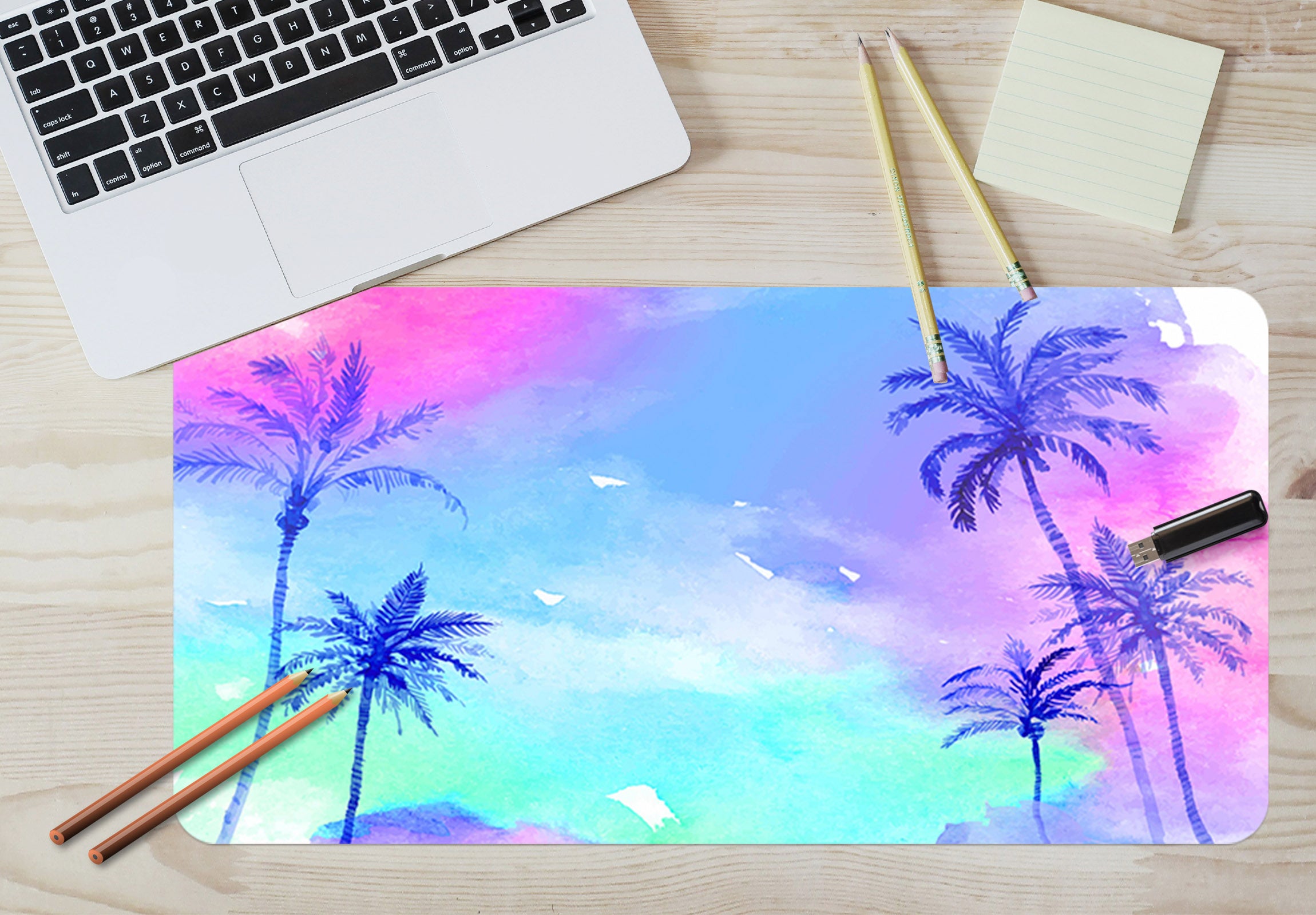 3D Colorful Sky 17079 Desk Mat