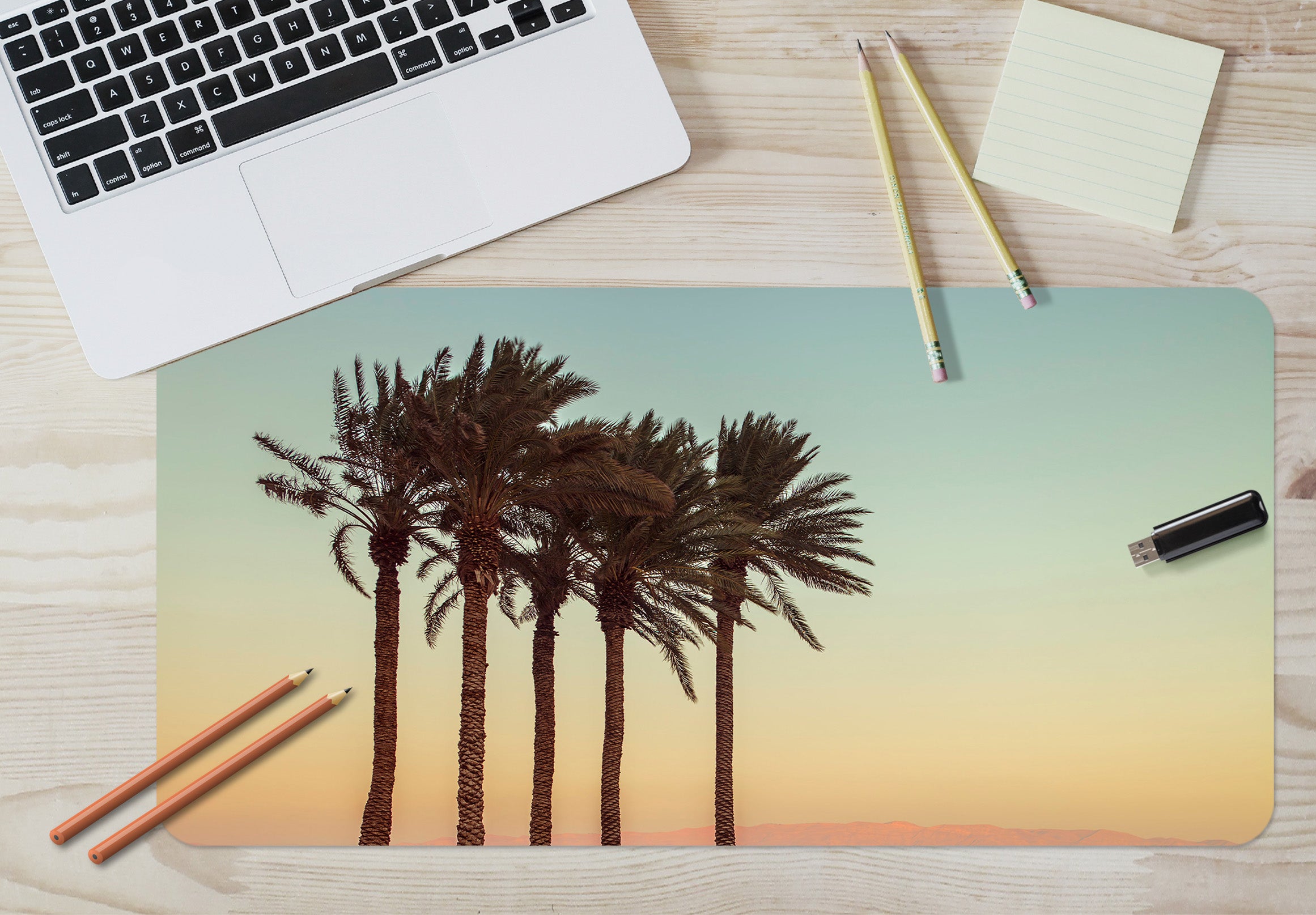 3D Coconut Tree 7728 Assaf Frank Desk Mat