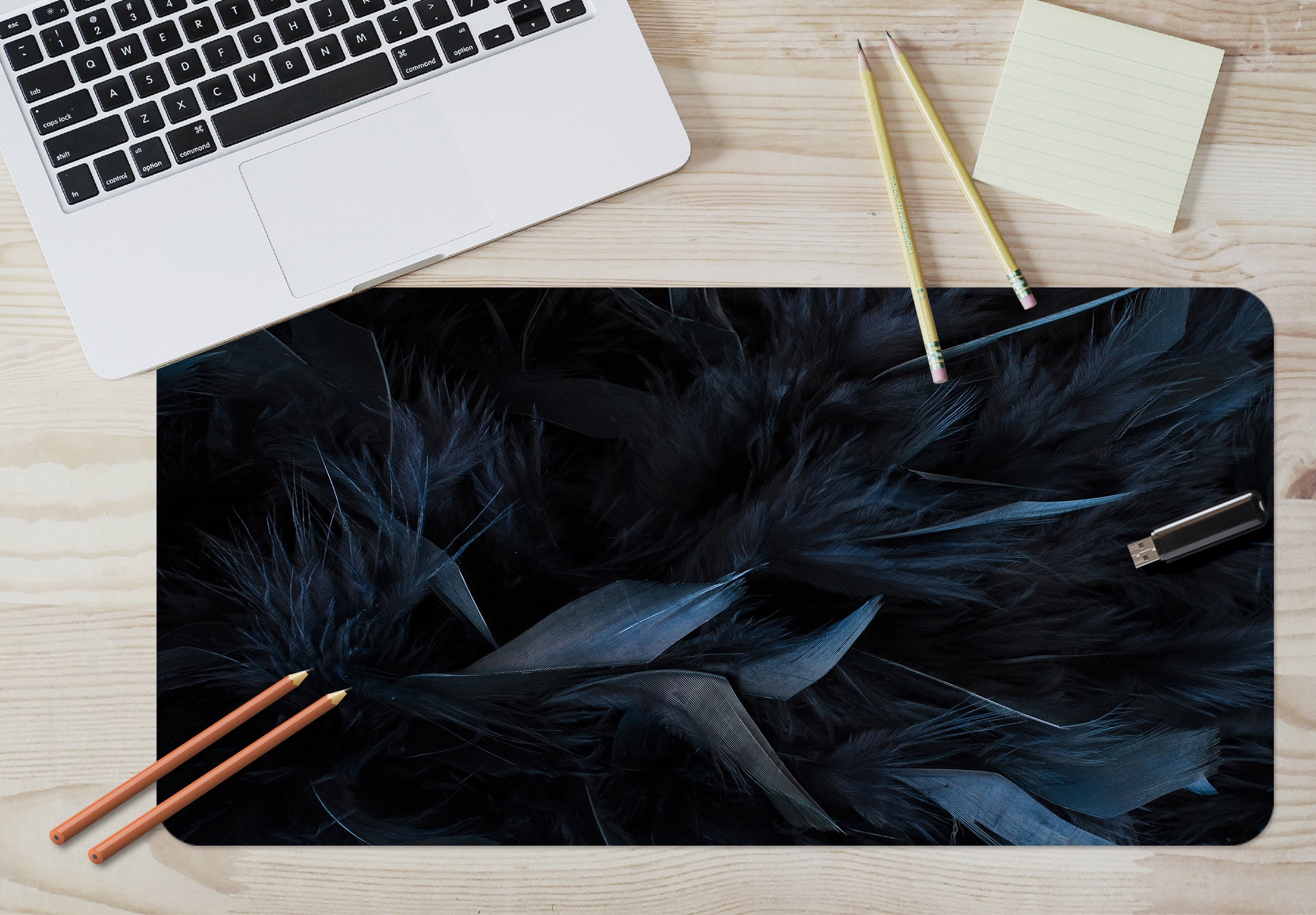 3D Black 17169 Desk Mat