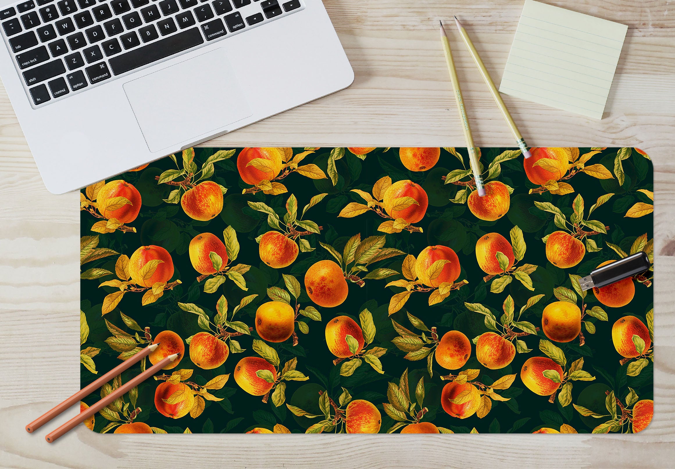 3D Peach 120201 Uta Naumann Desk Mat