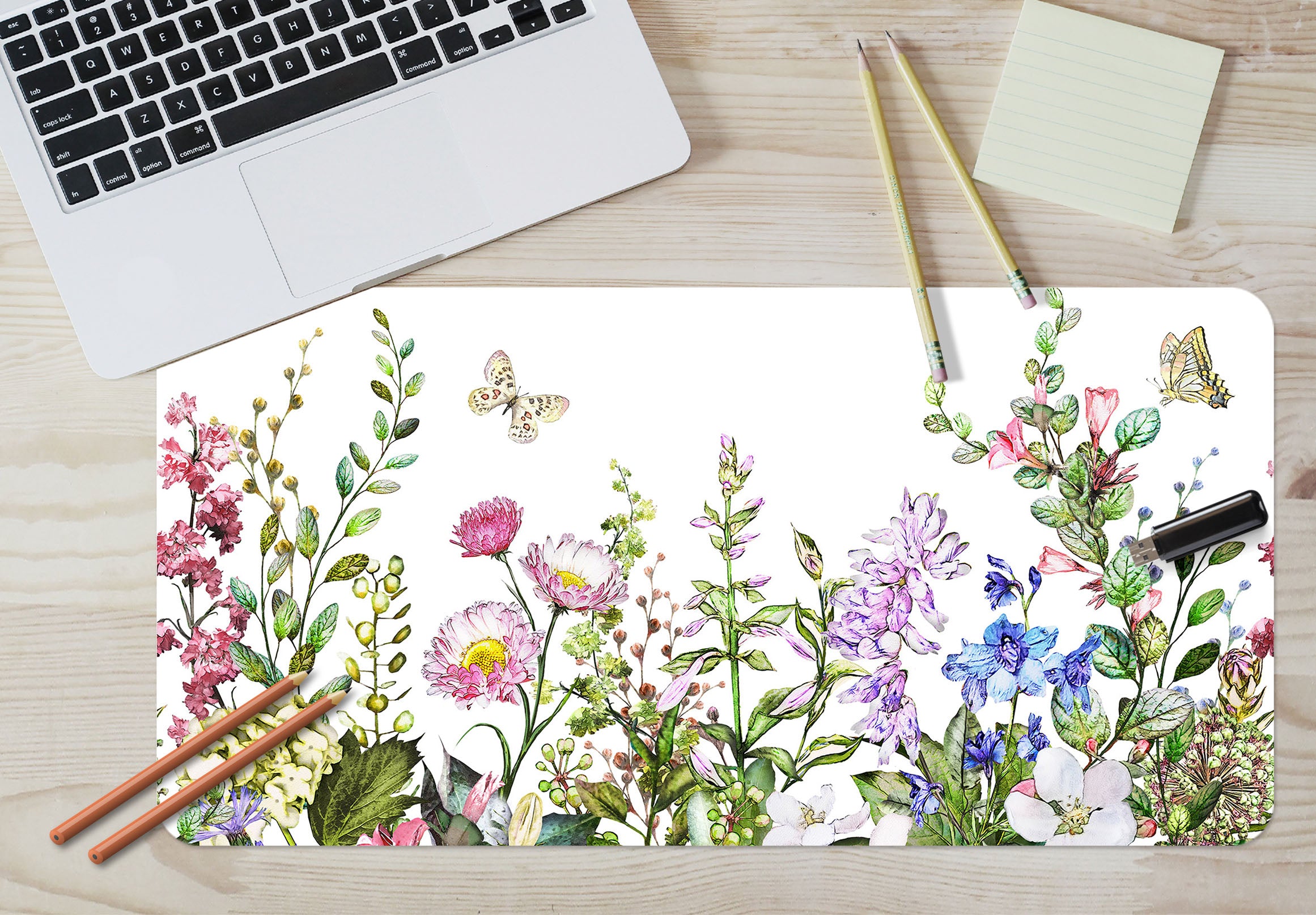 3D Flower Bush 17156 Desk Mat