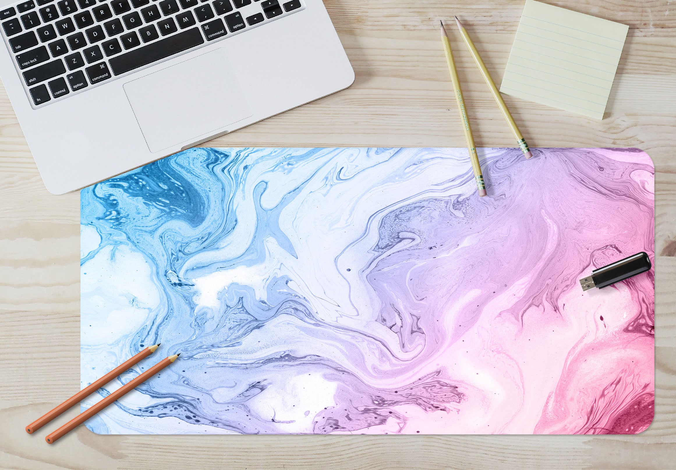 3D Blue Pink 17183 Desk Mat