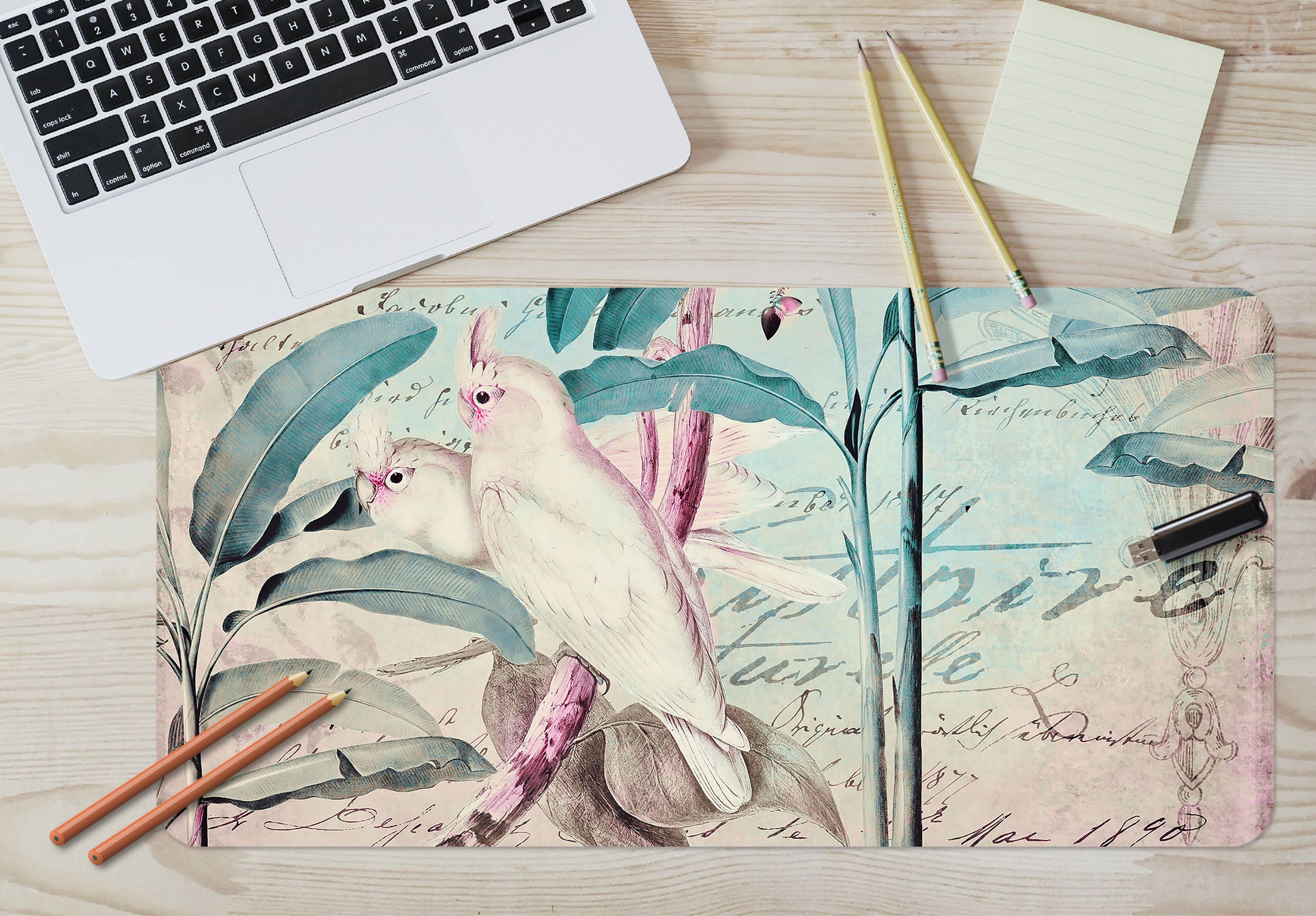 3D Branch Bird 5233 Andrea Haase Desk Mat