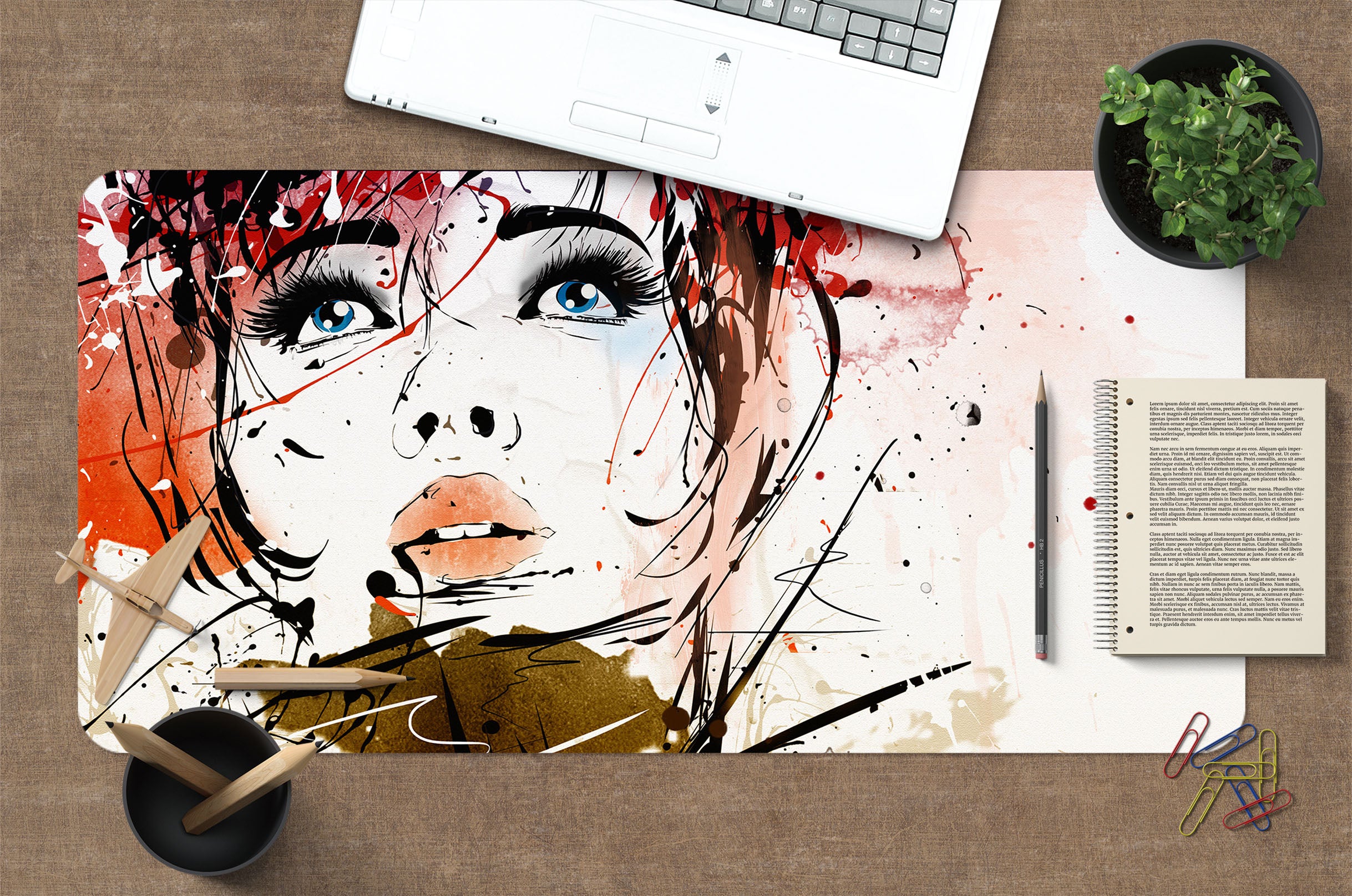 3D Female 17150 Desk Mat