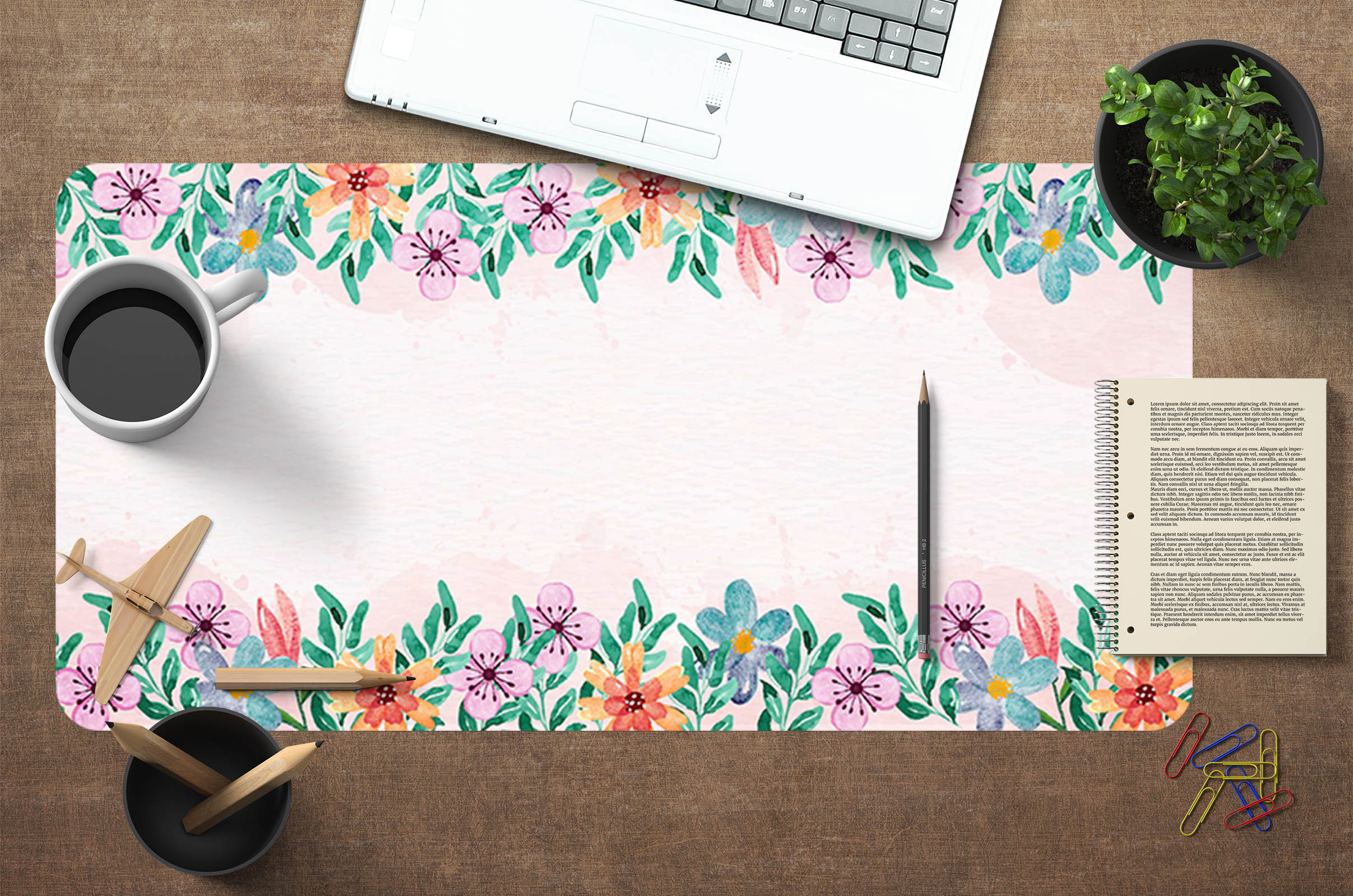 3D Wreath 17065 Desk Mat